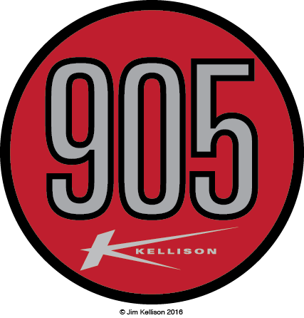 Kellison J4 905 logo named after 905 sutter street in Folsom, California 