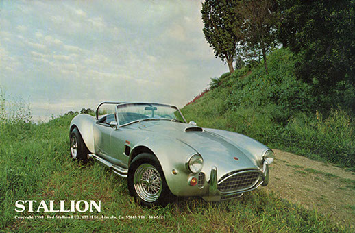 Jim Kellison's personal car, a silver Stallion in three quater profile